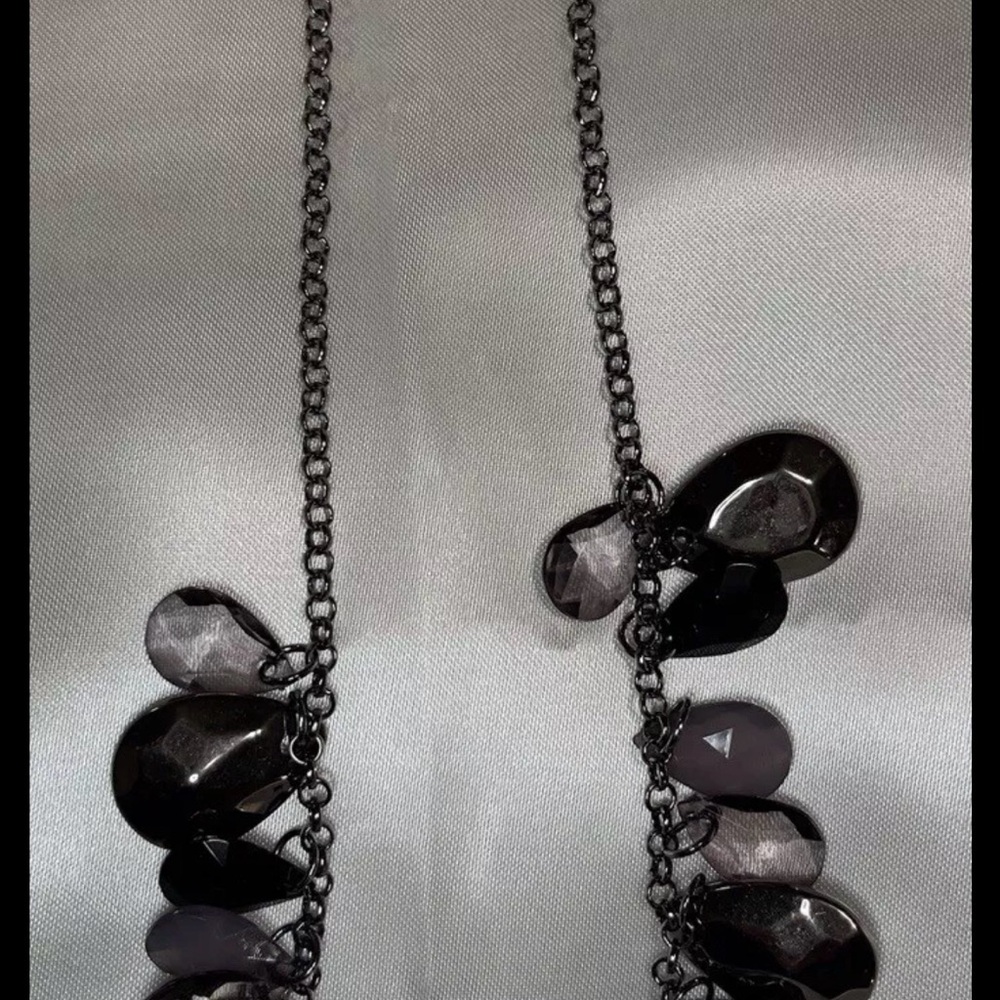 Elegant Black Beaded Necklace